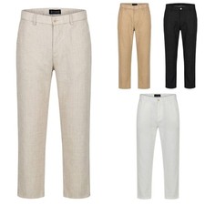 Tazzio Leinenhose Regular Fit Herren Stoff Hose Stoffhose Sommerhose Freizeit