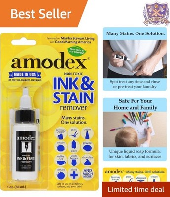 Tough Stain Solution: 1oz Ink Remover - Perfect for Fabrics & Upholstery