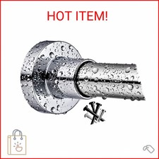 BRIOFOX Shower Curtain Rod 43-73 Inches, Rustproof and Non-Slip Spring Tension R