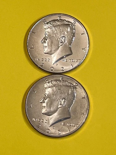 Photo of a 2021-P Kennedy Half Dollar from an eBay listing that sold on May 28, 2026
