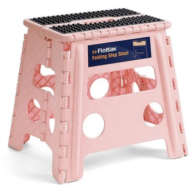 13'' Folding Step Stool for Adults and Holds Up to 300 lbs,Non-Slip Folding St...