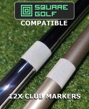 12x Club Marker / Reflective Sticker Compatible with Square Golf Launch Monitor