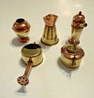Lot of Vintage Miniature Dollhouse Copper and Brass Kitchen Ware, Japan — photo 3
