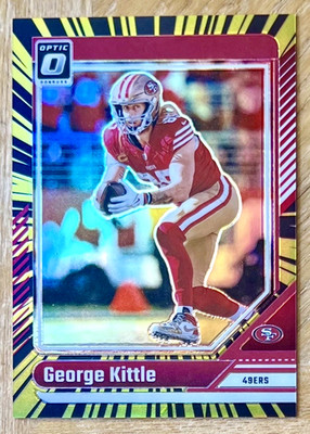GEORGE KITTLE 2024 Panini Donruss Optic ELECTRICITY PRIZM SP 60/75 #174 SF 49ers