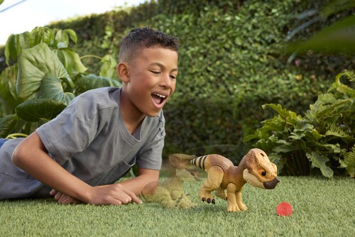 Mattel - Jurassic World: Rebirth Train 'N Tame Aquilops 'Delores' [Usado Muy Goo - Imagen 6 de 8