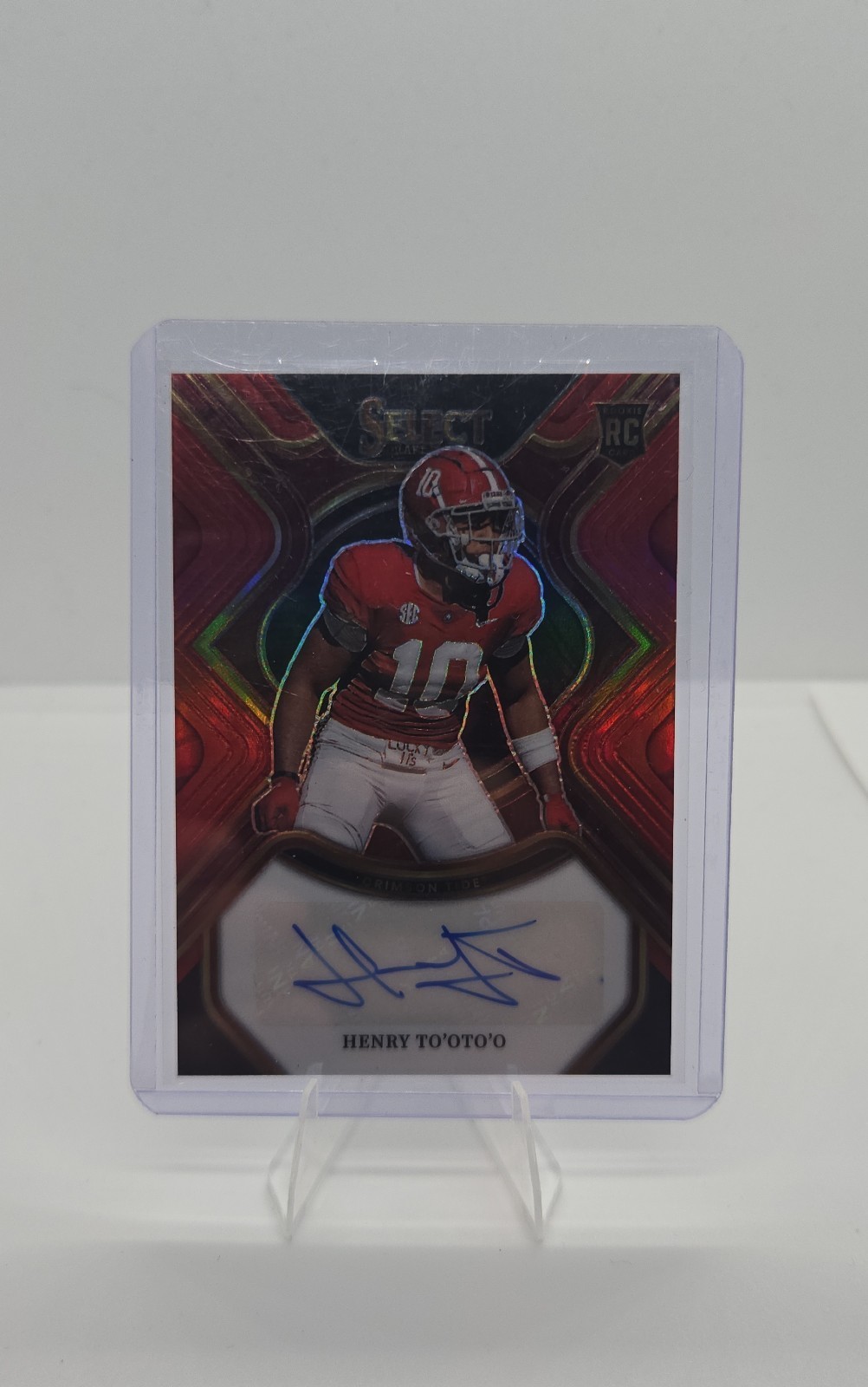 Henry To'oTo'o Panini Select Draft Picks Rookie Signatures #HTO Red