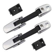 Hood Latch Strap w/Catch Bracket Compatible with Kenworth T660 T470 T370 Chrome