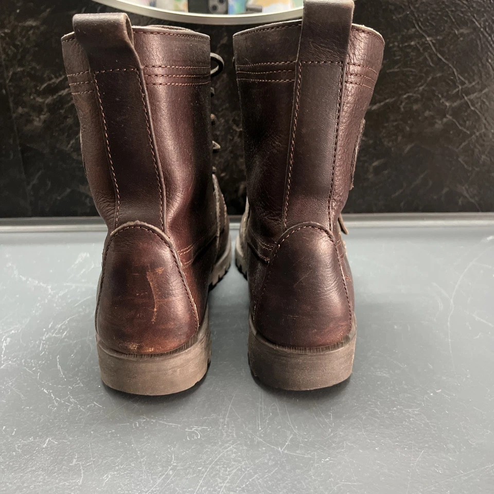 Botas Polo Country Ralph Lauren 9D Marrón Correa de Cuero Cubo De Colección Senderismo Foto 4 de 4