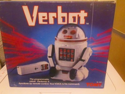 Tomy Verbot RX 5401 Vintage Voice-Activated Vintage Robot Remote Works
