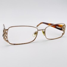 VERSAGE eyeglasses GOLD RECTANGLE glasses frame MOD: RUBBED AWAY