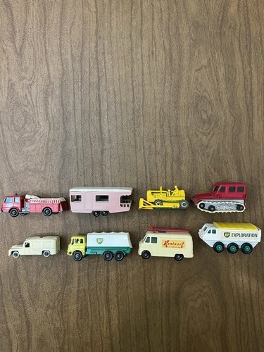 Vintage Matchbox Lesney Diecast Regular Wheel Vehicles Lot of 8 loose no boxes