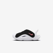 Nike Aqua Swoosh Baby/Toddler Sandals FN0875-001, Black/Green Strike/White/Hype