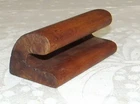 Hat Brim Curling Form Tool Wood Wooden Vintage 5 inches