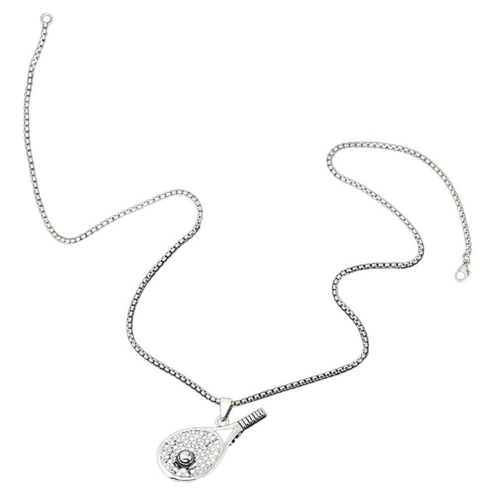 Men's & Women's Tennis Racket Pendant Necklace - Sporty Fitness Jewelry