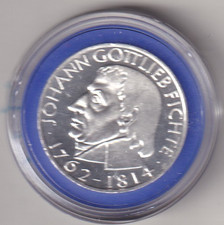 BRD 5 DM Silbergedenkmünze 1964 J - Johann Gottlieb Fichte, Ag625, PP