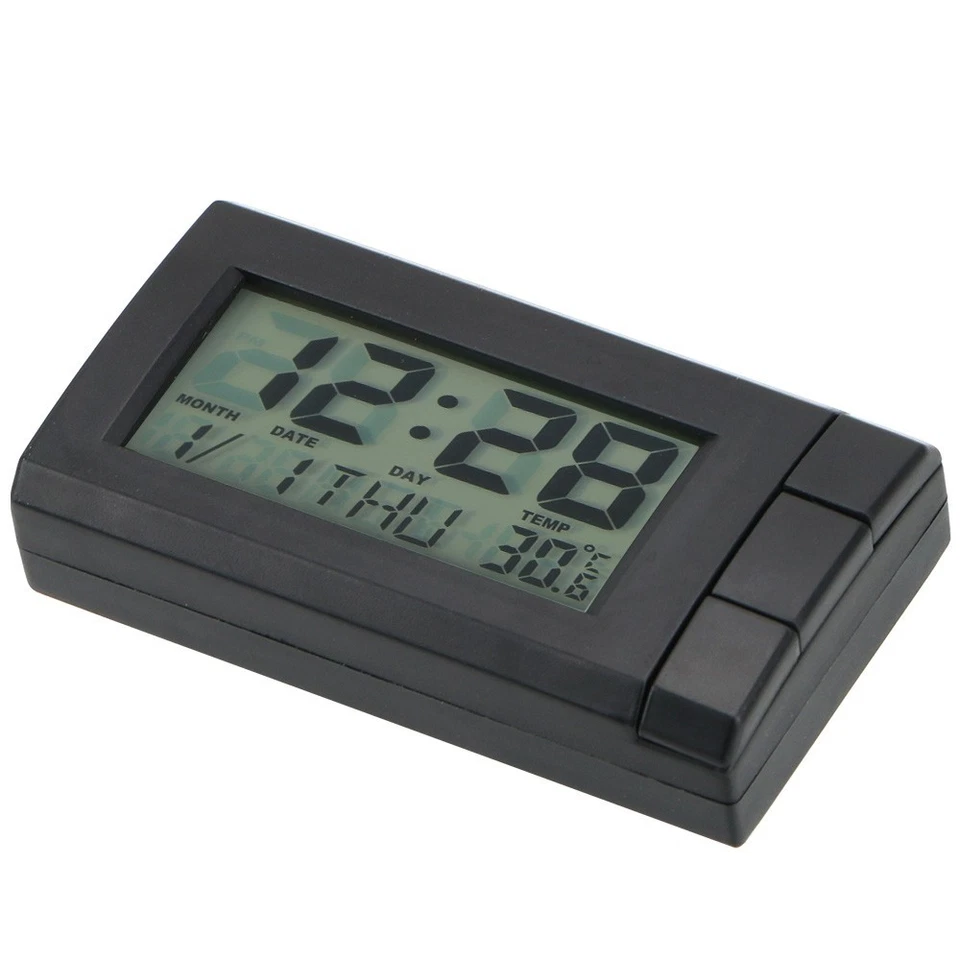 Electronic Display Digital Clock ABS Adjustable Auto Thermometer - Image 2 of 4