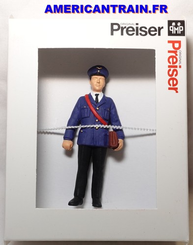 Figurine chef de train 0240008 échelle G 1/22,5 Preiser | Condition: Neuf