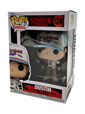Dustin Funko Pop Stranger Things NM/Mint w/ Pop Protector Netflix Season 4 #1240