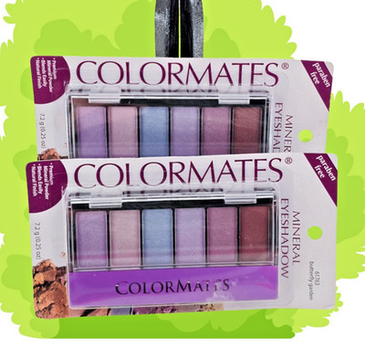 Colormates Mineral Eyeshadow Palette - 6 Shades - 61763 Butterfly Garden - NEW
