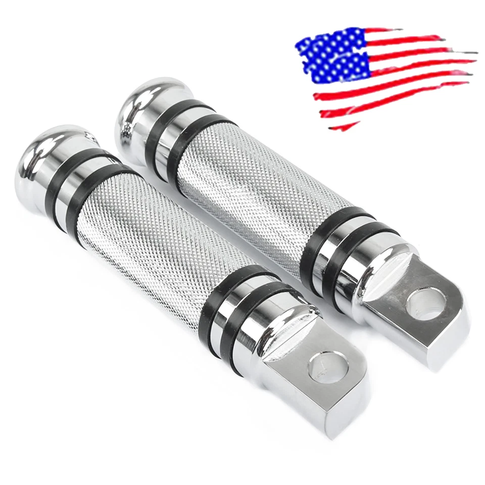 Motorcycle Foot Pegs Rest for Harley-Davidson Sportster Dyna Touring Foto 3 de 4