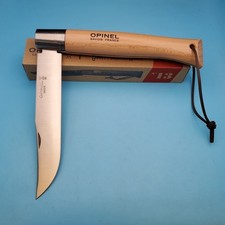 Opinel No. 13 Giant Folding Knife Stainless Steel Beechwood Handle Inox France