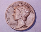 1929-S  Mercury Head Silver Dime  **129-6A