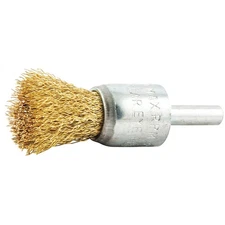 GRAINGER APPROVED 66252838628 End Brush,Shank 1/4",Wire 0.008" dia. 443P15