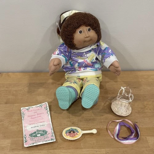 Vintage 1986 Cabbage Patch Kids Cornsilk Papers Brush Hair Ribbons -  New
