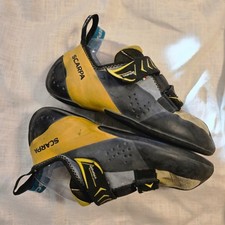 Scarpa Vapor V Climbing Shoes Size 43 USM10 USW11 Yellow Black Italy Bouldering