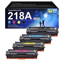 Compatible HP 218A Toner Cartridges 4 Pack with Chip 3301fdw 3301 Compatible