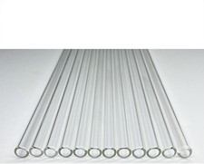 Glass tubes 12 Piece, 8 Inch Long Reusable 8 x 10 mm OD, Clear