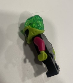 Lego Alien Conquest Cyborg PIRATE VILLAIN Minifigure 7066 Green Minifig Head