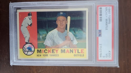 1960 Topps - Mickey Mantle #350 psa 3