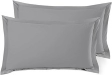 Soft Pillow Shams Set of 2 - Double Brushed Microfiber Pillow Covers - Hotel