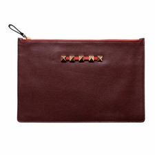 Valentino Garavani Women's 100 Leather Multi-Color Rockstud Clutch Bag