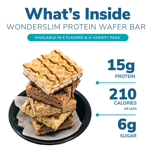 WonderSlim Protein Wafer Snack Bar Mocha 200 Calories 5 Count Pack wonderslim-protein-wafer-snack-bar-mocha-200-calories-5-count-pack