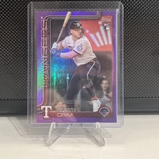 2025 Topps Update Baseball US205 Blaine Crim RC Purple Foil /250