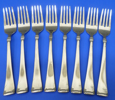 8 - JA Henckels Zwilling ANGELICO Glossy 18/10 Stainless Flatware 7" SALAD FORKS