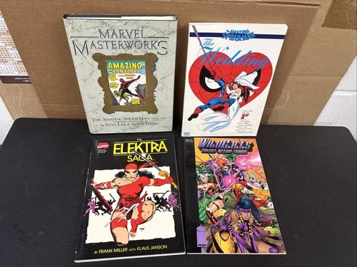Spider-Man The Wedding 1991 Marvel Comic masterworks Elektra wildcats lot
