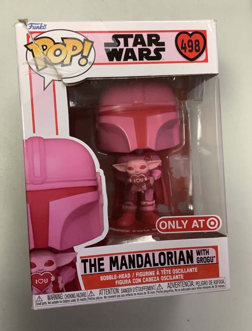 Funko Pop! Figura De Vinilo Star Wars: The Mandalorian #498 Target Con Grogu