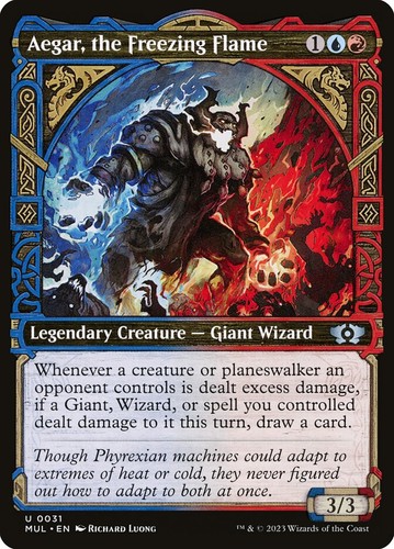 Aegar, the Freezing Flame (031) Showcase Multiverse Legends MUL MTG Magic