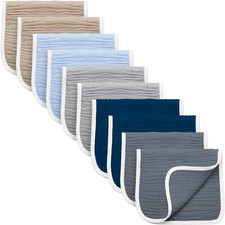 Burp Cloths Large, Muslin Burp Cloths for Baby Girls and Boys, Pack of 10 Extra