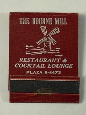 The Bourne Mill Restaurant Cocktail Lounge Used Matchbook Buzzards Bay Cape Cod