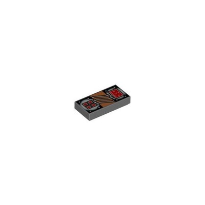 LEGO Tile 1 x 2 with Stingray Control Panel with Groove inv. 462