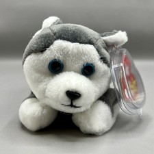 TY Nanook The Husky Dog Beanie Baby 1996 Plush Toy Stuffed Animal MWMT