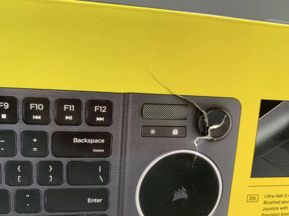 Corsair K83 Wireless Keyboard ( US qwerty ) Versatile Sleek / Bluetooth Box torn - Image 2 of 4