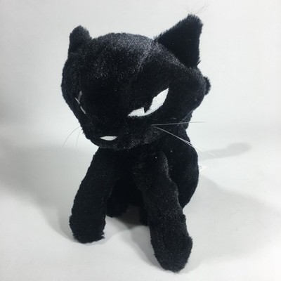 Emily the Strange Miles Black Cat Plush 8  Stuffed Animal Goth Emo Y2K Rare