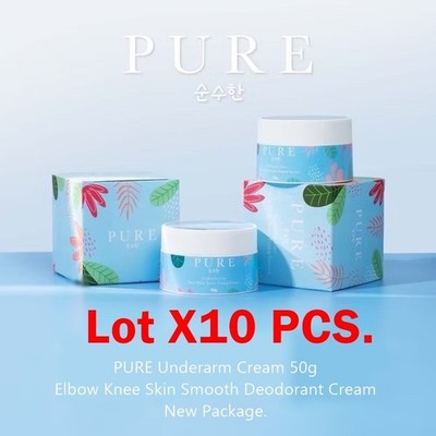 10x PURE Underarm Cream 50g Elbow Knee Skin Smooth Deodorant Cream New Package