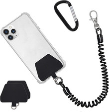 Phone Lanyard Tether with Patch, Universal Stretchy Straps and Phone Case Anchor