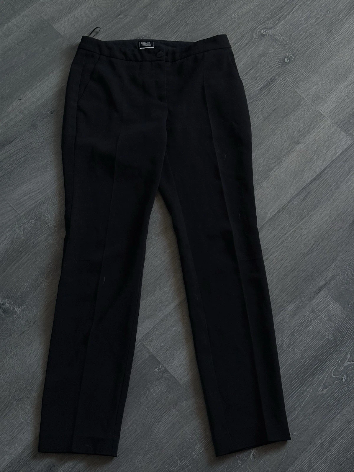 Chanel uniforme abito donna pantalone nero taglia 36